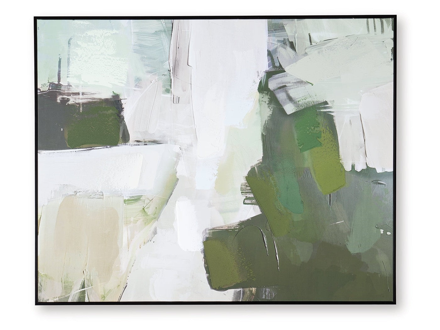 Vinick Green/Gray/White Wall Art- Viva Furn
