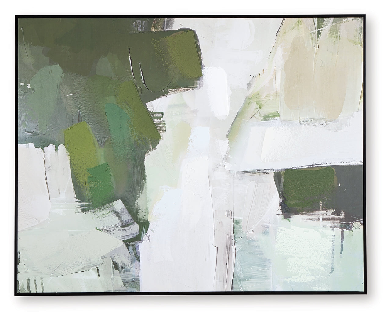 Vinick Green/Gray/White Wall Art- Viva Furn