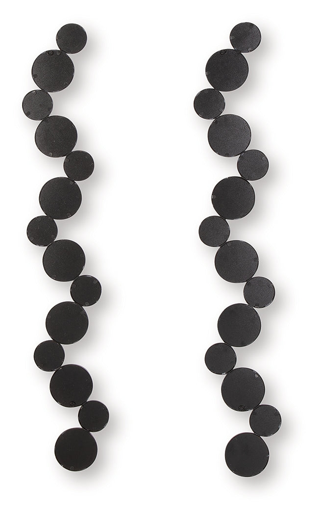 Vinler Black Accent Mirror Set (Set of 2)- Viva Furn