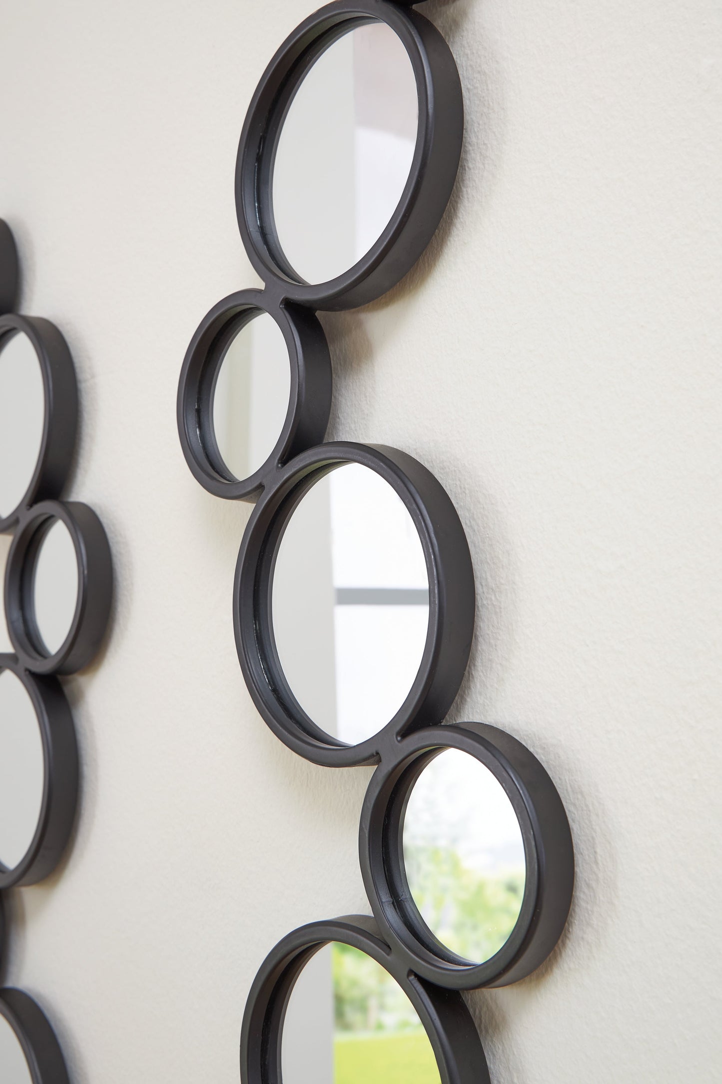 Vinler Black Accent Mirror Set (Set of 2)- Viva Furn