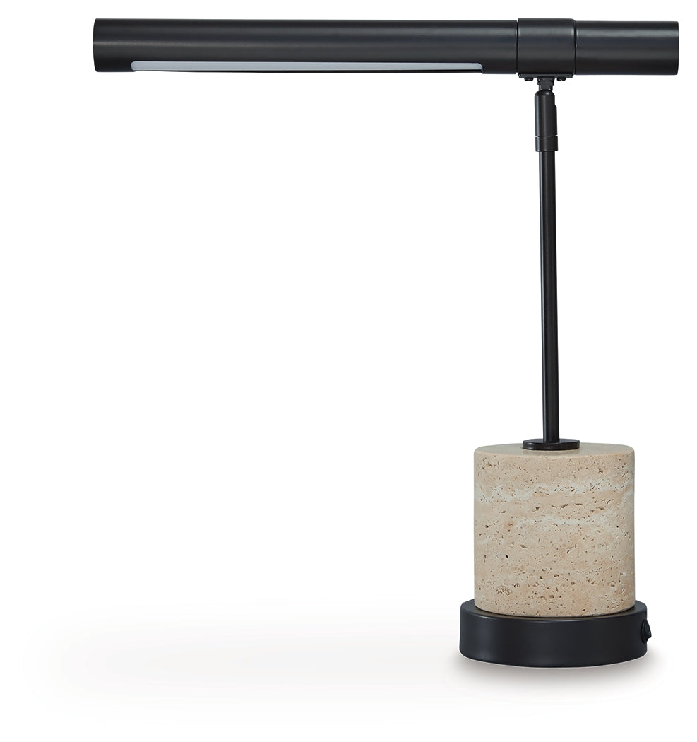 Vinmour Brown/Beige Desk Lamp- Viva Furn