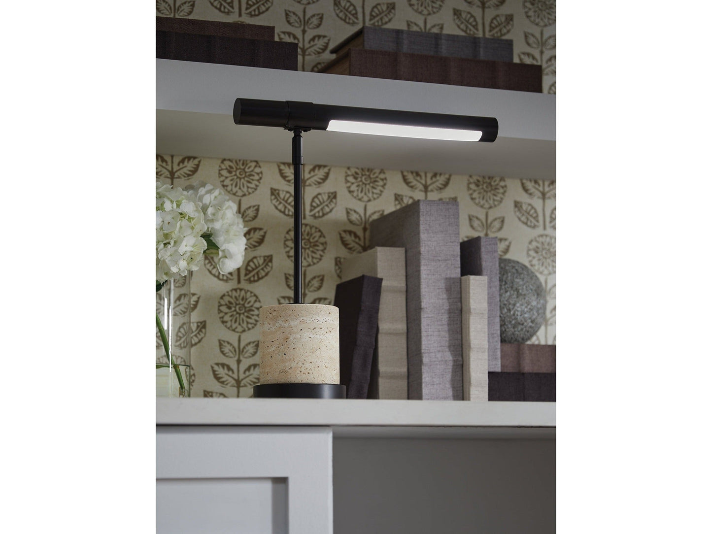 Vinmour Brown/Beige Desk Lamp- Viva Furn