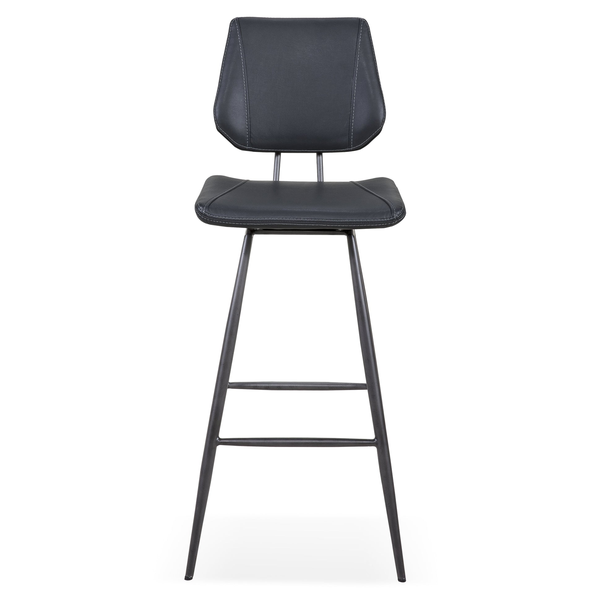 Vinson Modern Swivel Bar Stool in Cobalt (Set of 2) - Ornate Home