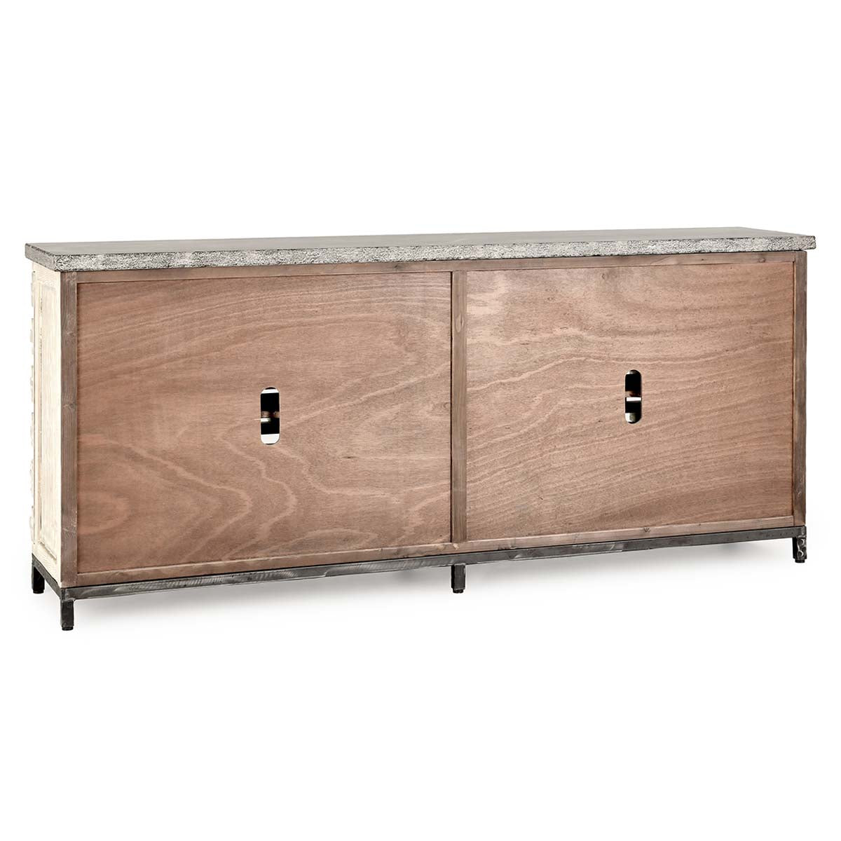 Virginia Timeworn Cream/Blue Stone Sideboard - Ornate Home