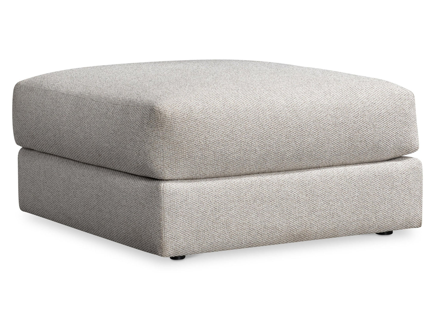 Vista Beige/Tan Fabric Ottoman - Ornate Home