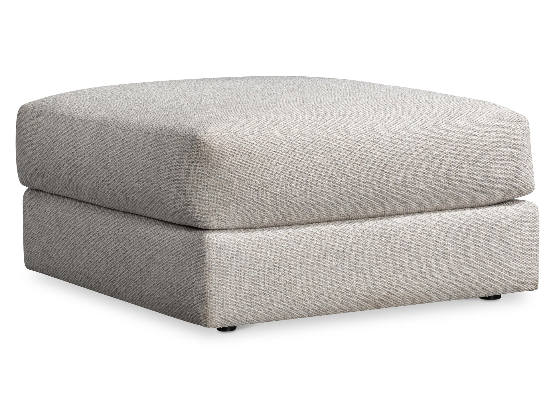 Vista Beige/Tan Fabric Ottoman - Ornate Home