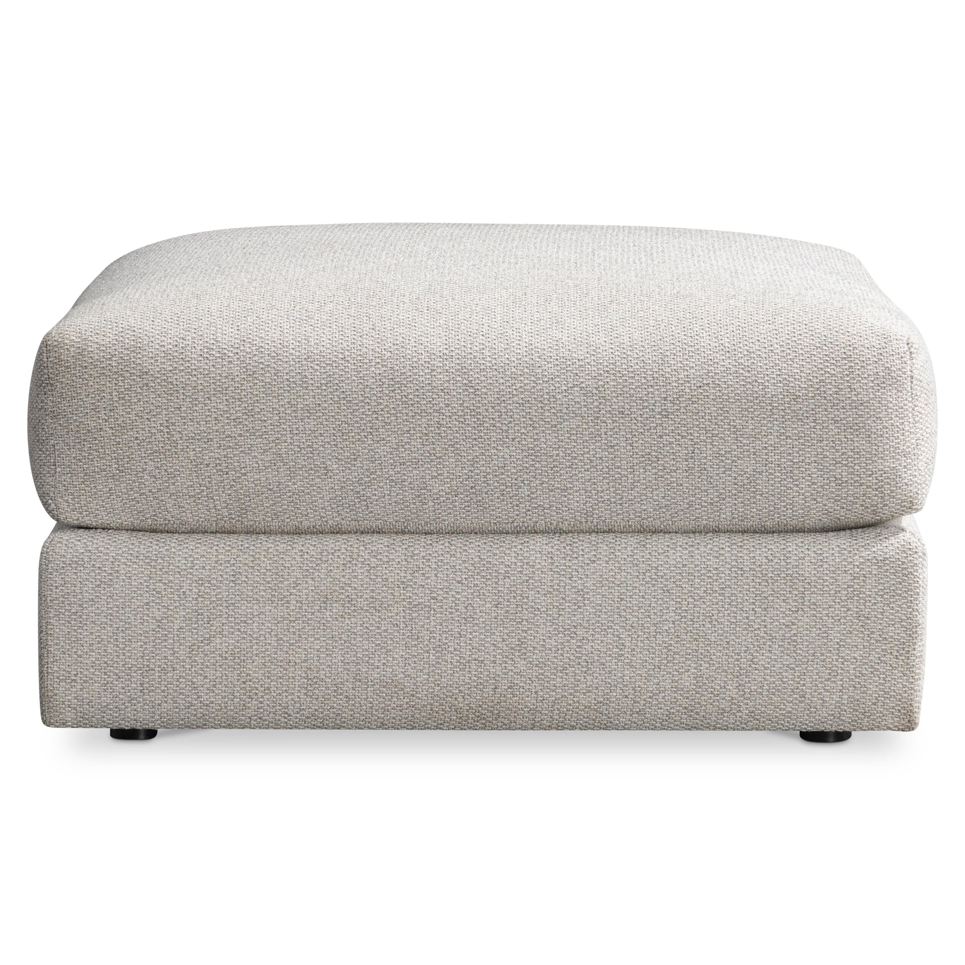 Vista Beige/Tan Fabric Ottoman - Ornate Home