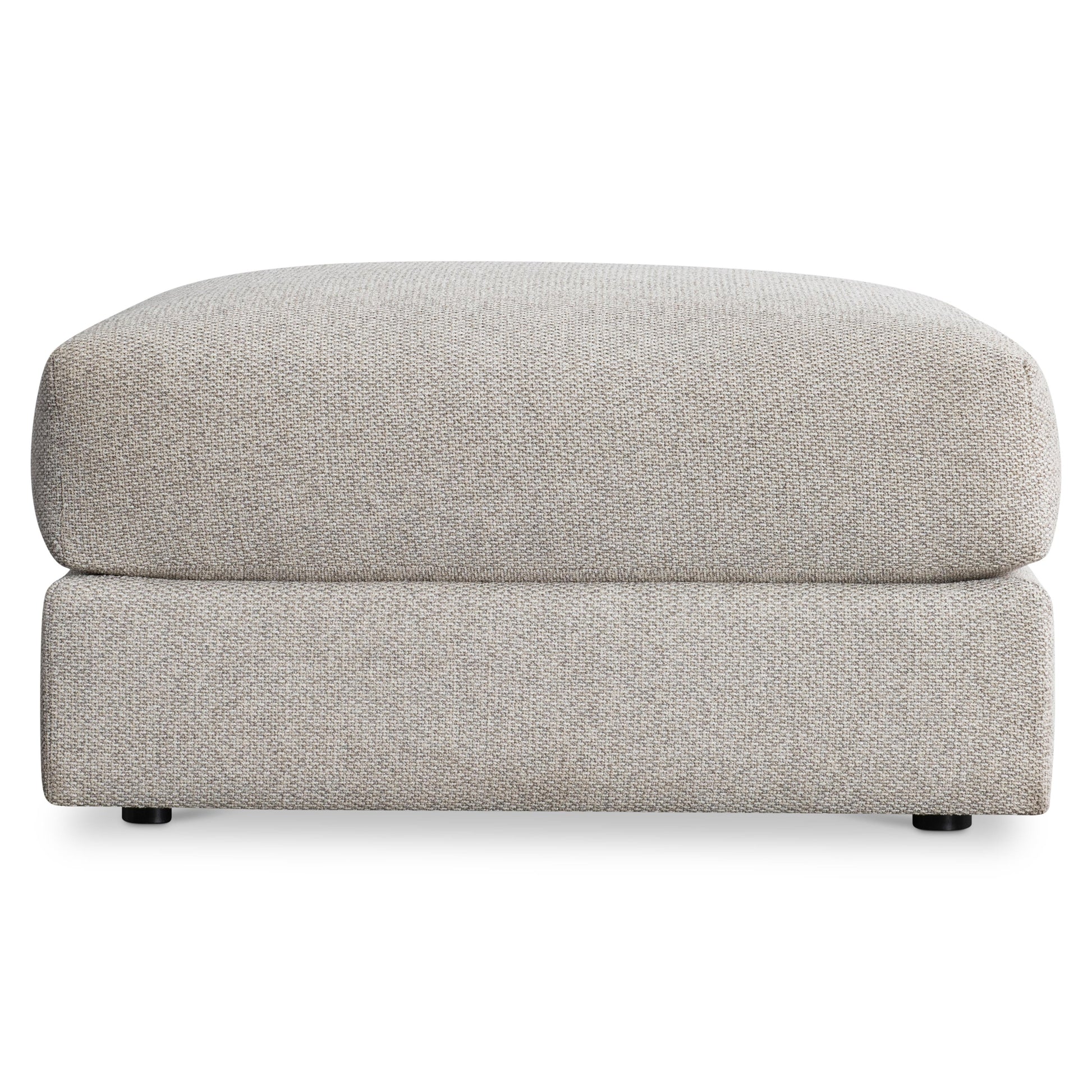 Vista Beige/Tan Fabric Ottoman - Ornate Home