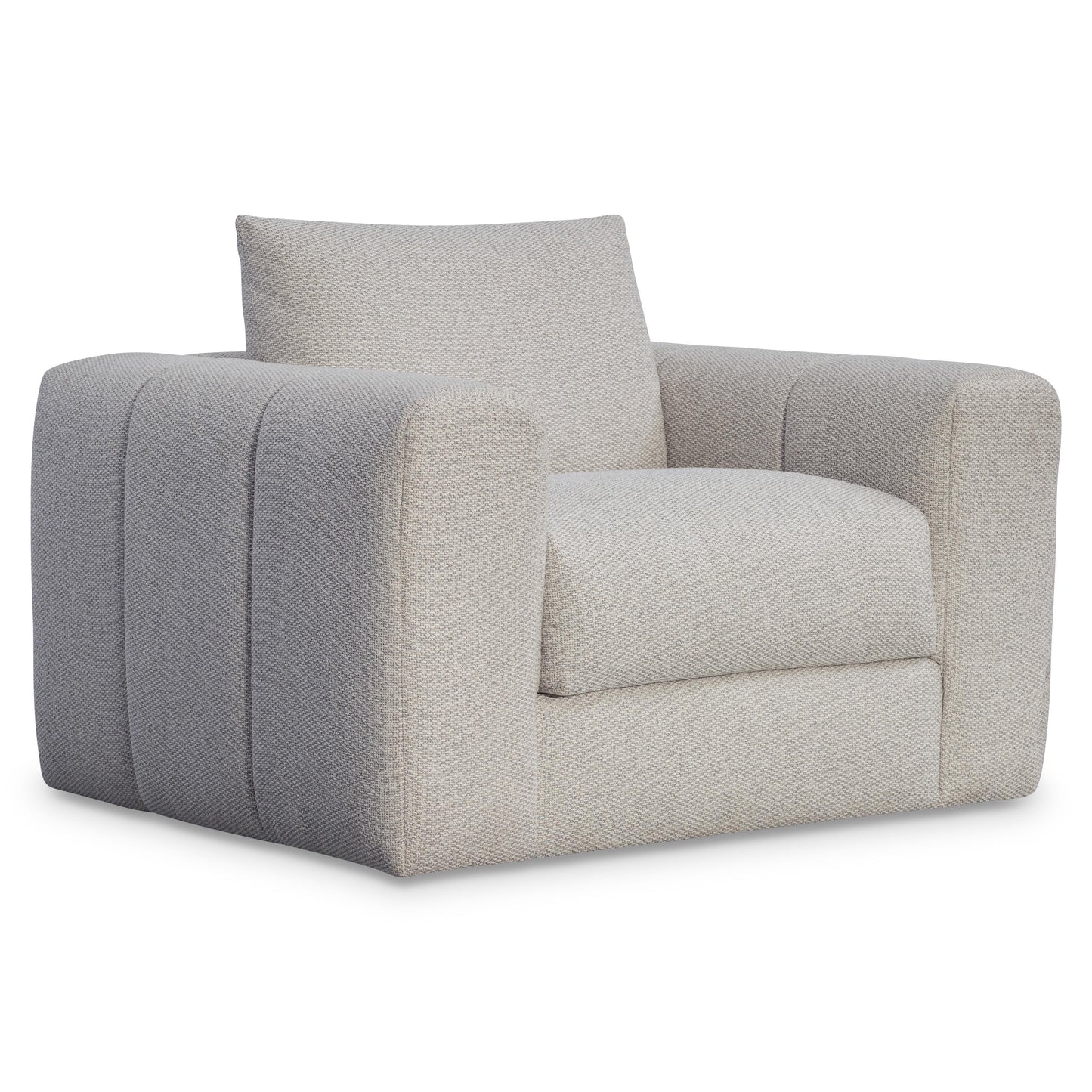 Vista Beige/Tan Fabric Swivel Chair - Ornate Home