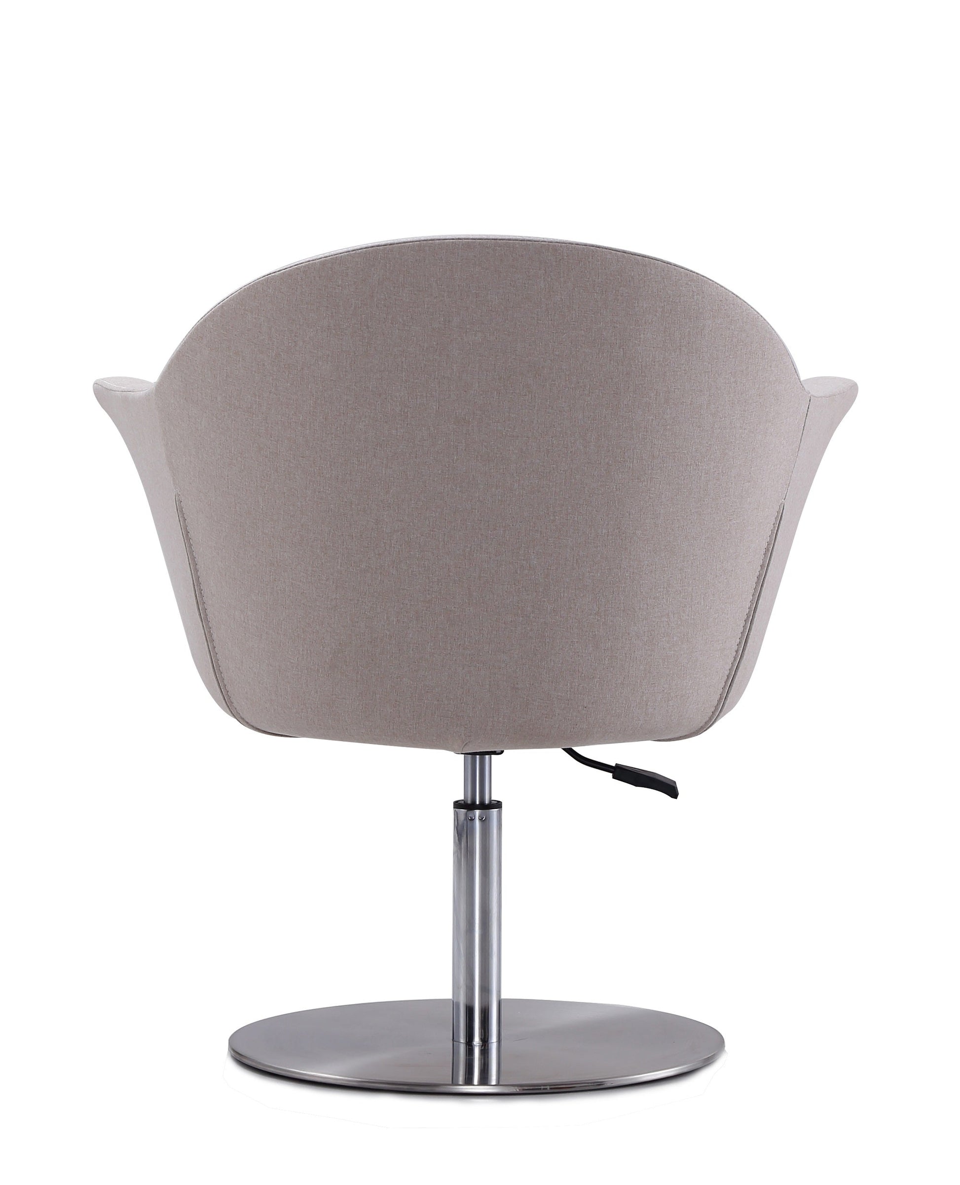 Voyager Swivel Adjustable Accent Chair in Barley and Brushed Metal - Ornate Home