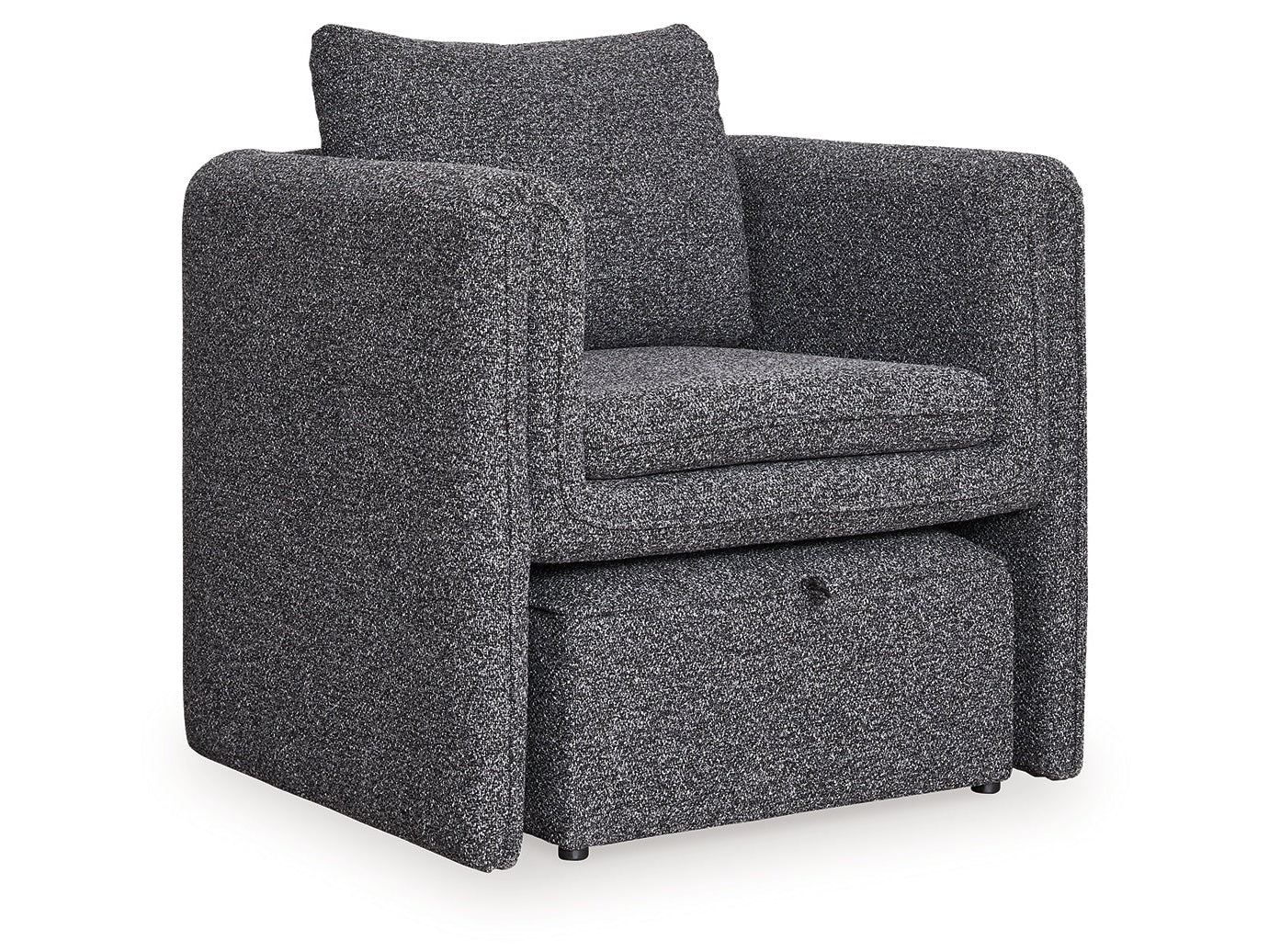 Vreni Charcoal/Black Accent Chair- Viva Furn