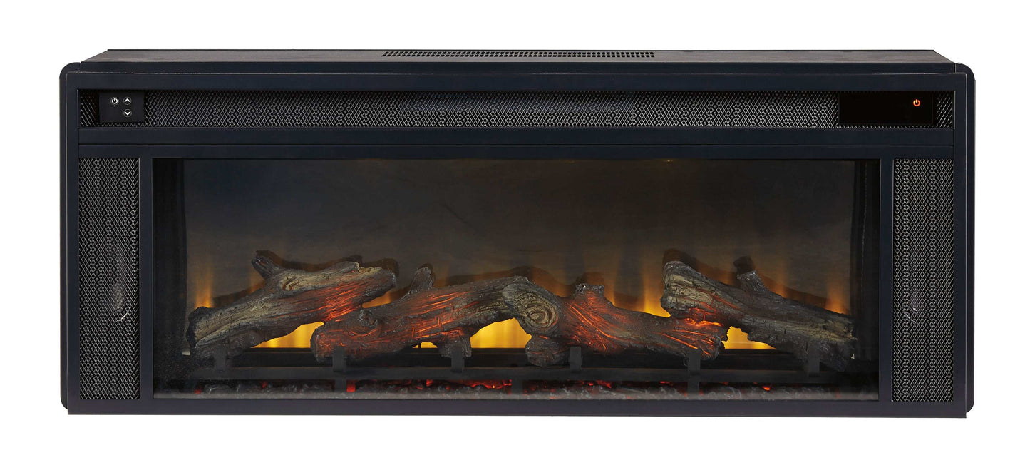 W100-12 / Electric Fireplace Insert Black 43" (Realistic Looking Logs)