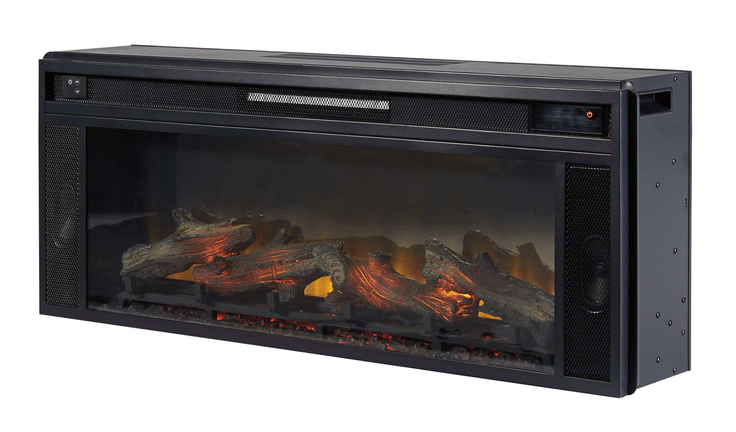 W100-12 / Electric Fireplace Insert Black 43" (Realistic Looking Logs)