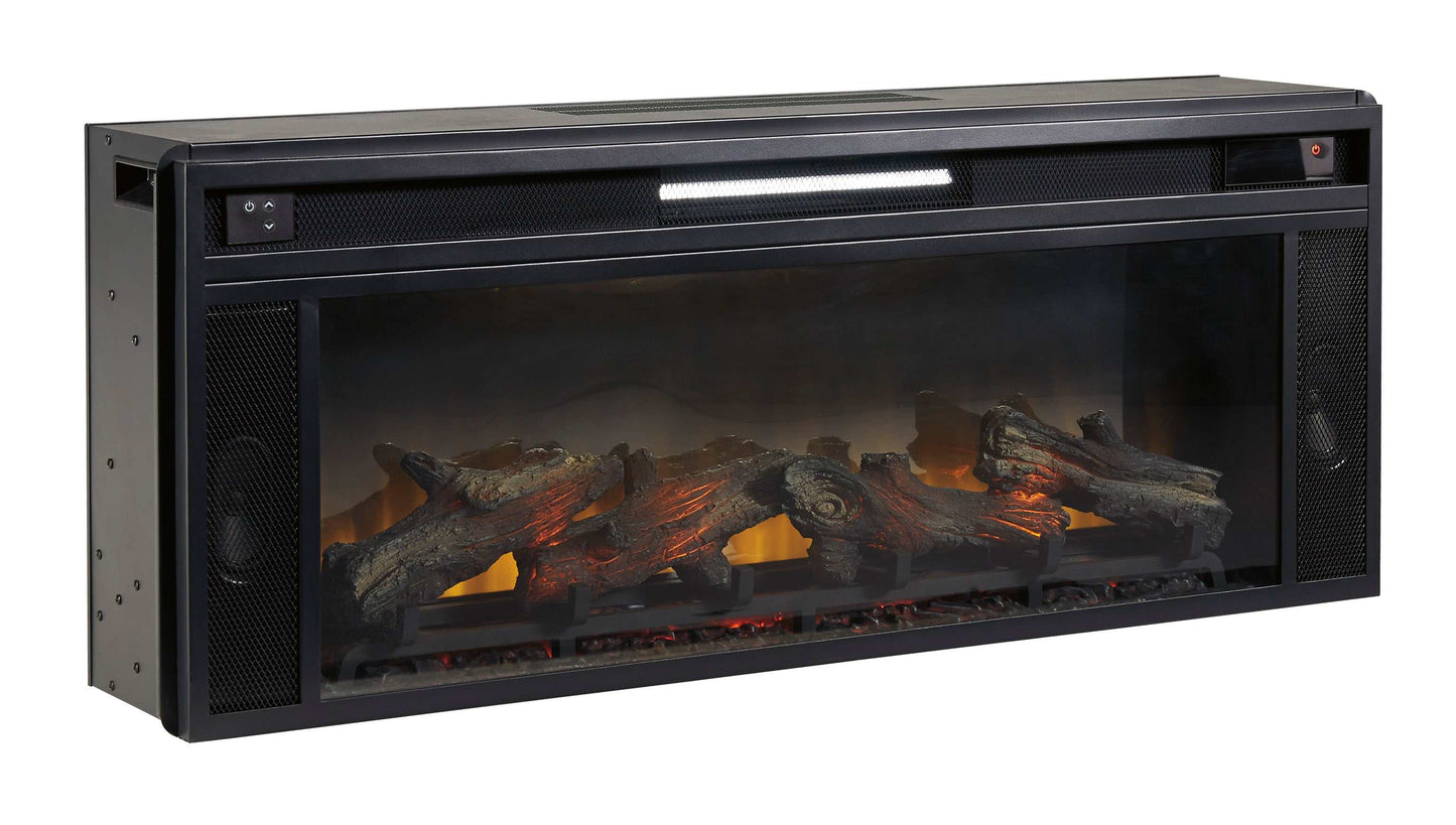 W100-12 / Electric Fireplace Insert Black 43" (Realistic Looking Logs)