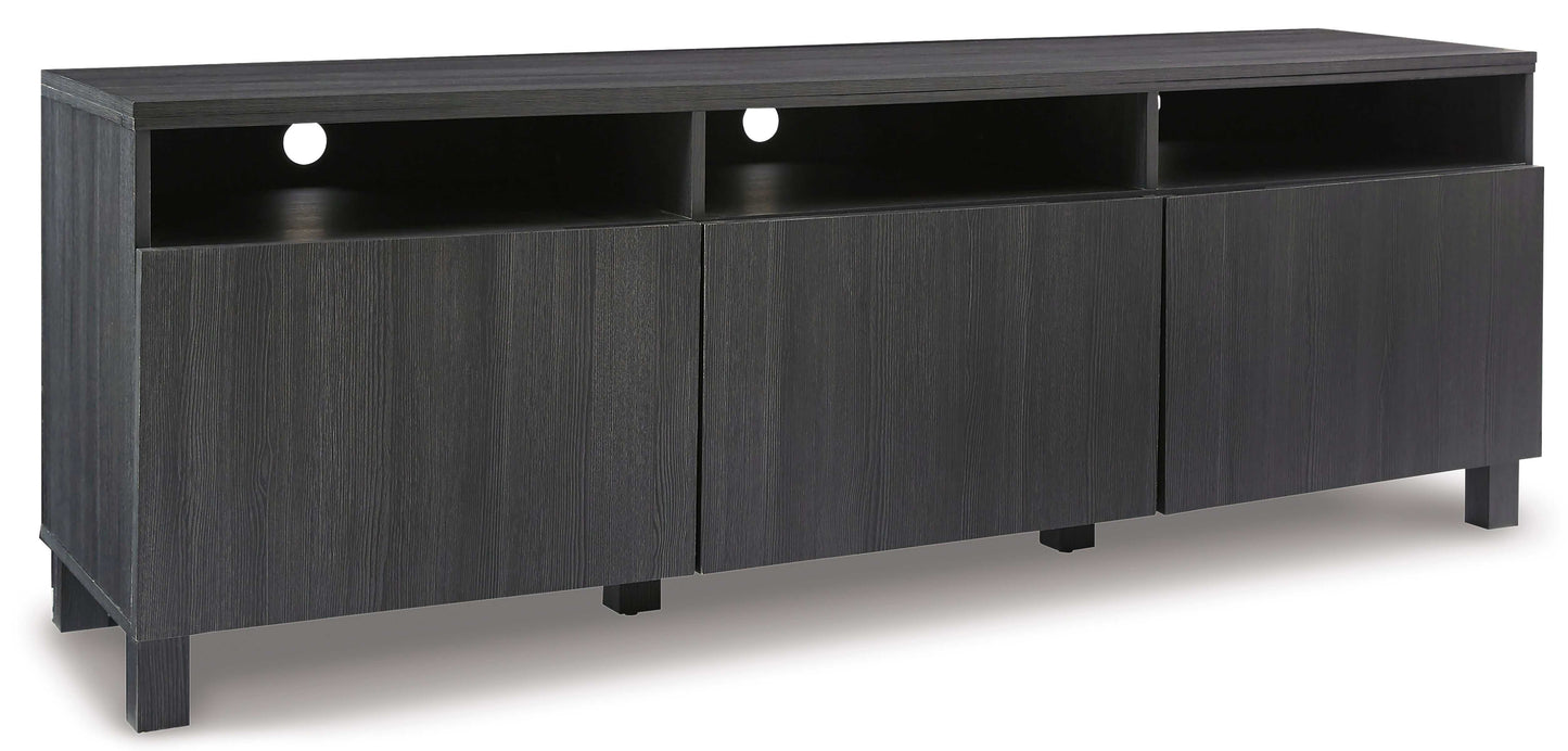 Yarlow Black Extra Large TV Stand 70"