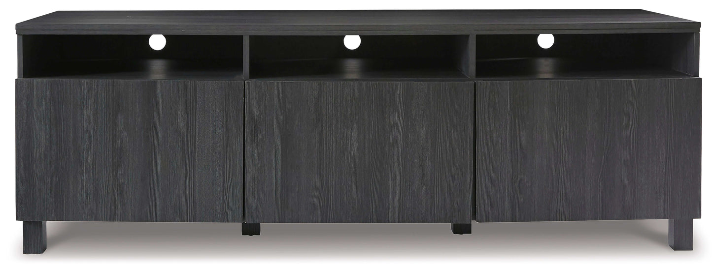 Yarlow Black Extra Large TV Stand 70"