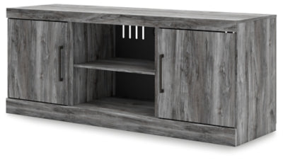 Baystorm Gray LG TV Stand w/Fireplace Option - Ornate Home