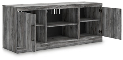 Baystorm Gray LG TV Stand w/Fireplace Option - Ornate Home