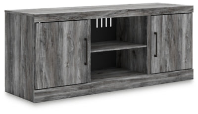 Baystorm Gray LG TV Stand w/Fireplace Option - Ornate Home