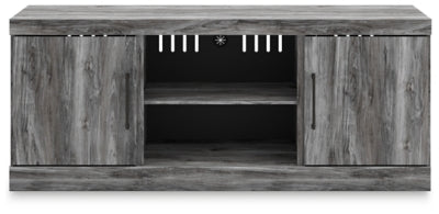 Baystorm Gray LG TV Stand w/Fireplace Option - Ornate Home