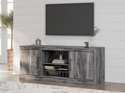 Baystorm Gray LG TV Stand w/Fireplace Option - Ornate Home