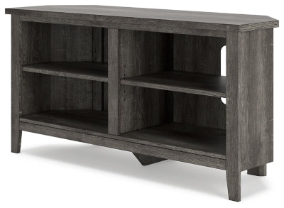 Arlenbry Gray Small Corner TV Stand - Ornate Home