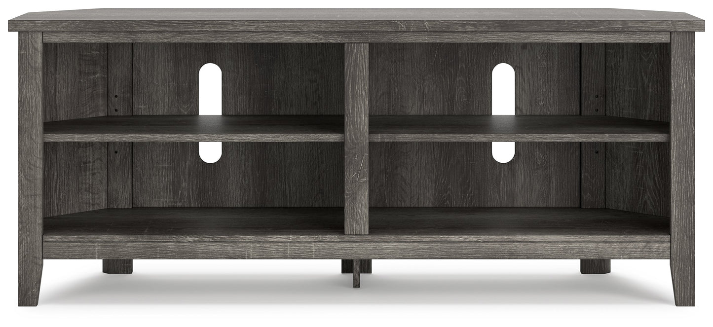 Arlenbry Gray Corner TV Stand