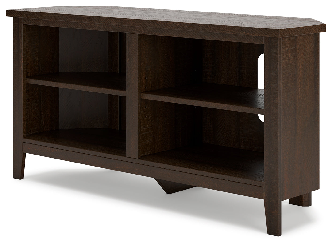 Camiburg Brown Corner TV Stand