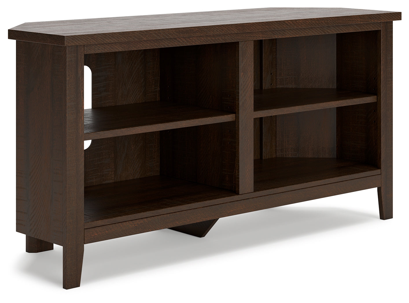 Camiburg Brown Corner TV Stand