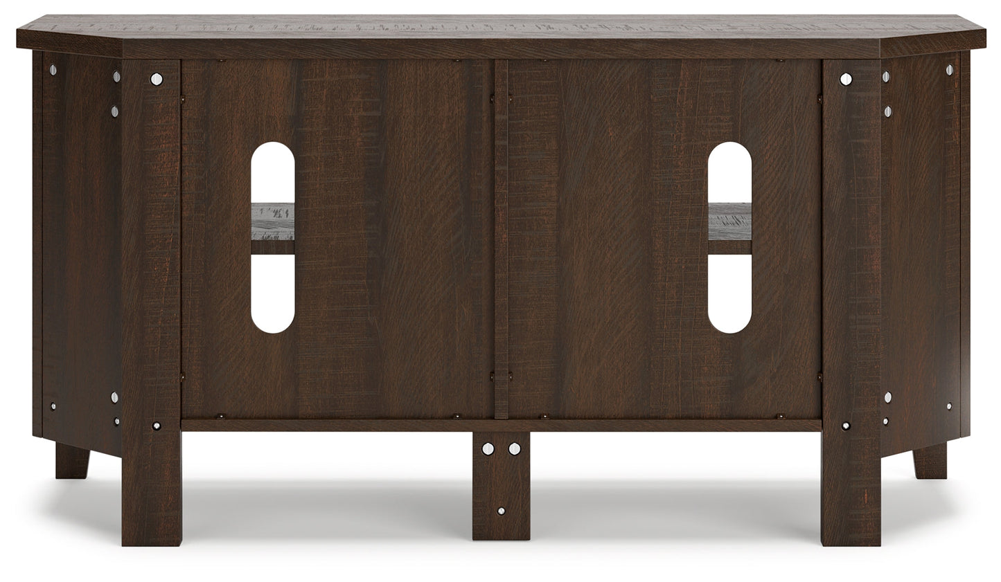 Camiburg Brown Corner TV Stand