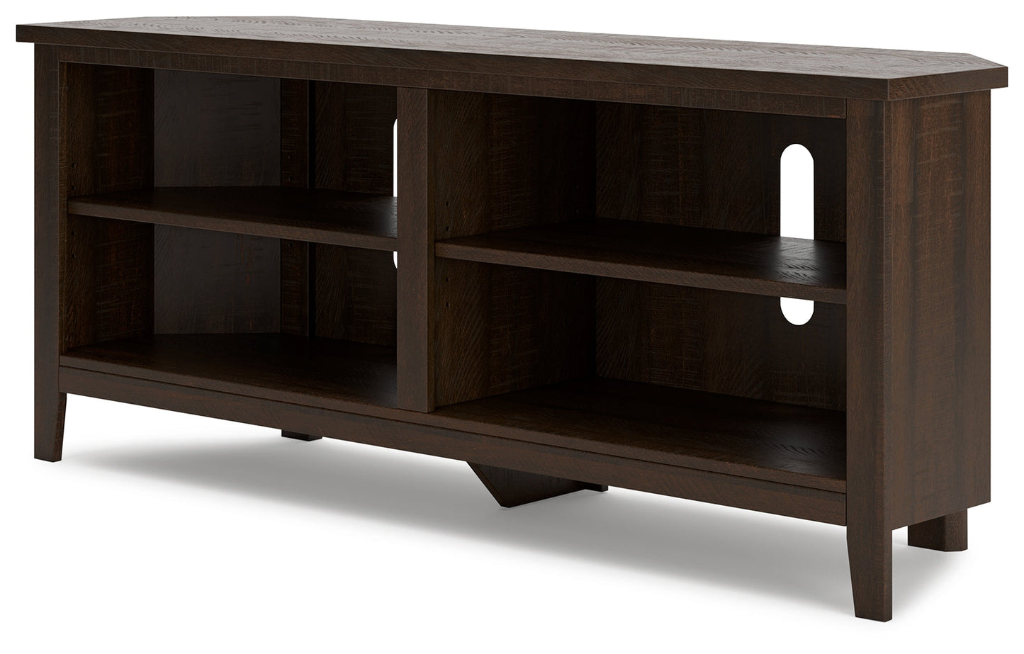 Camiburg Brown Corner TV Stand