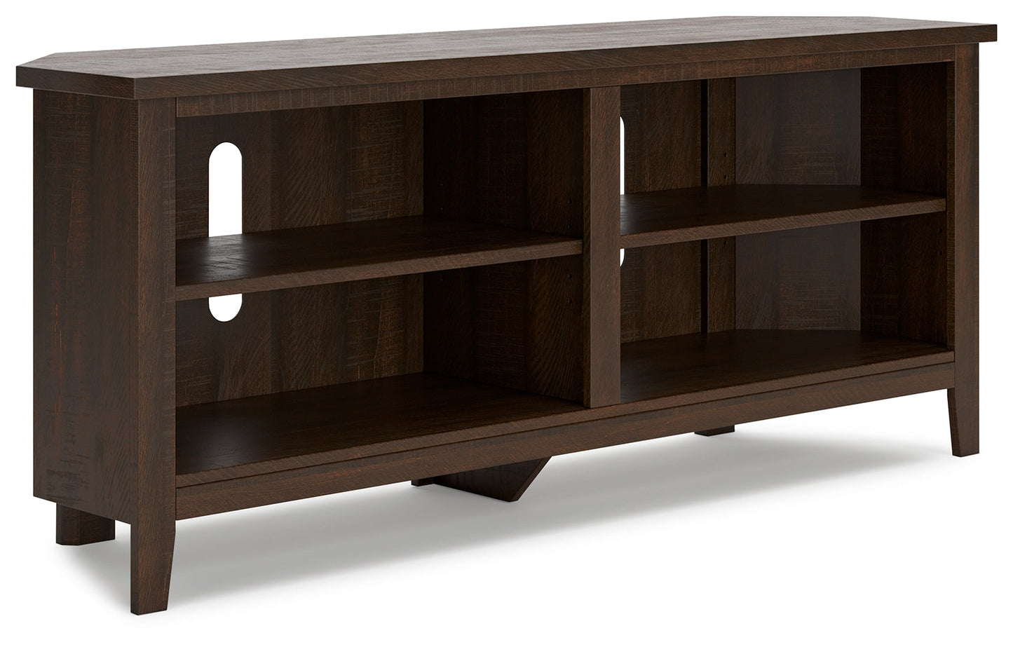 Camiburg Brown Corner TV Stand