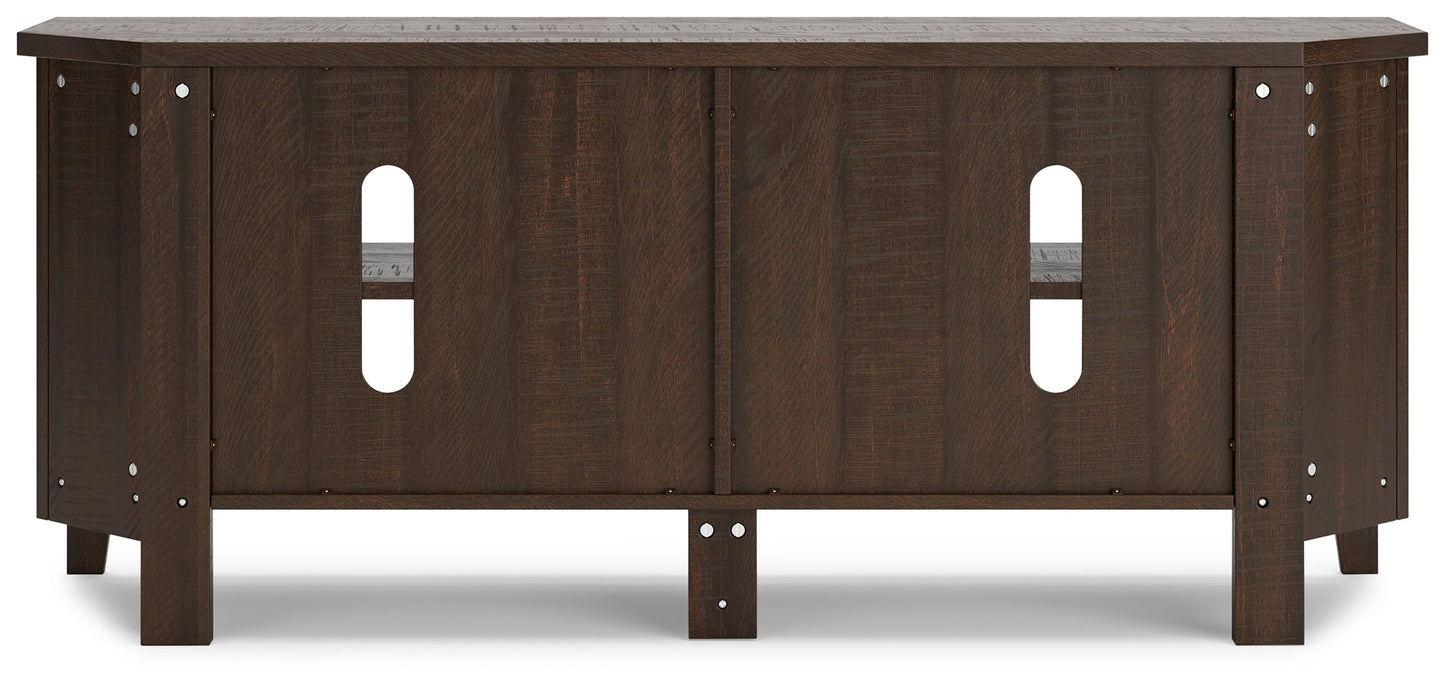 Camiburg Brown Corner TV Stand