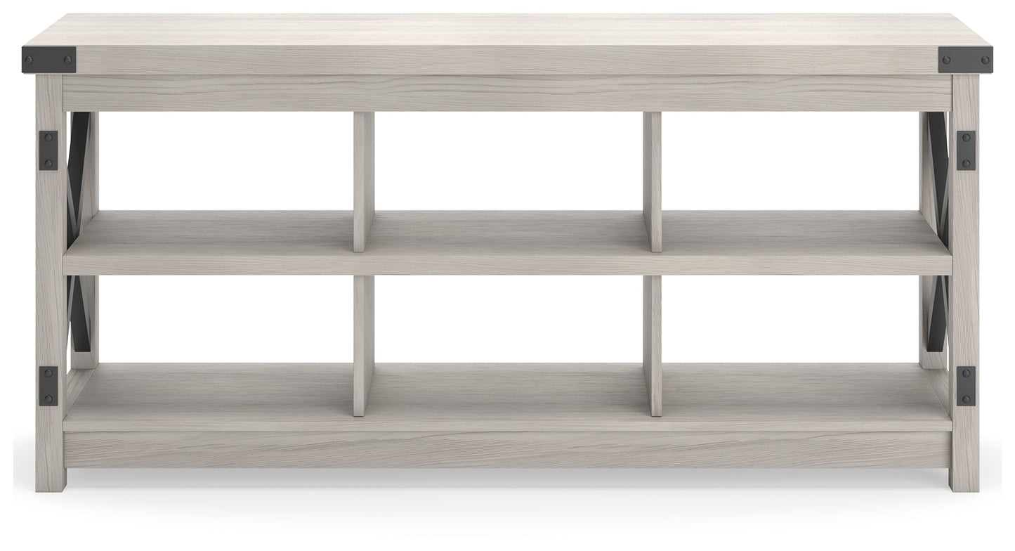 Bayflynn White/Black TV Stand