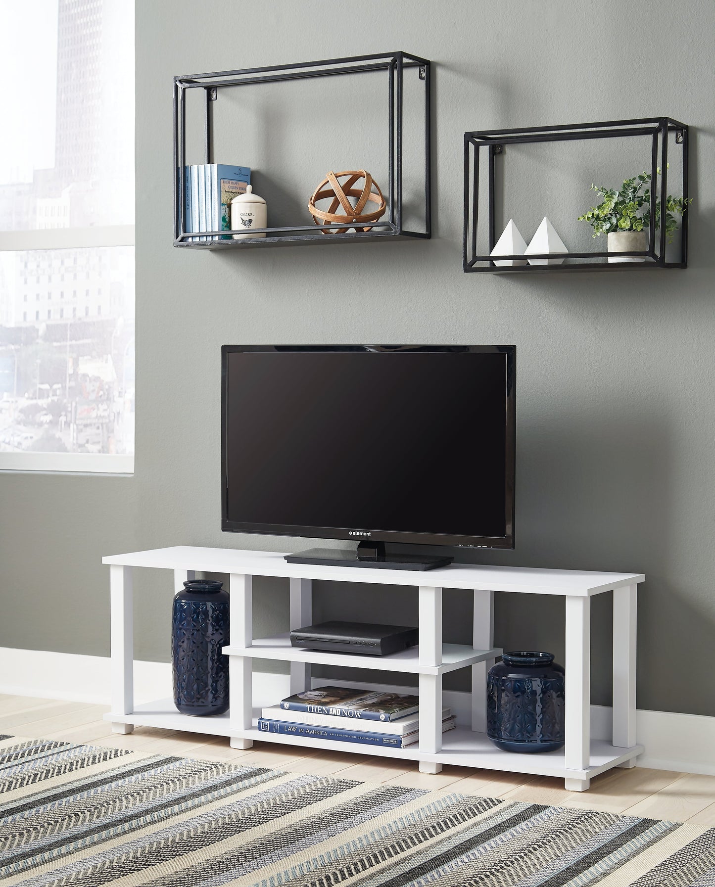 Baraga White 48" TV Stand