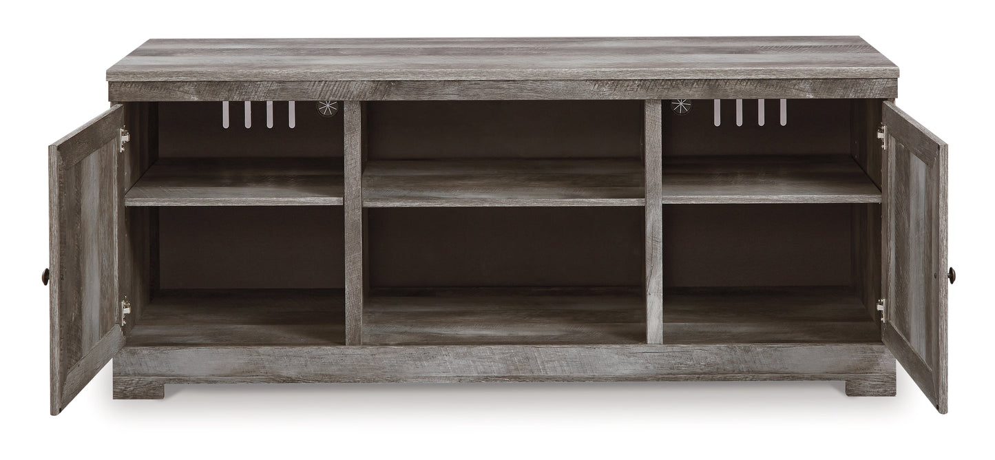 Wynnlow Gray 63" TV Stand with Electric Fireplace