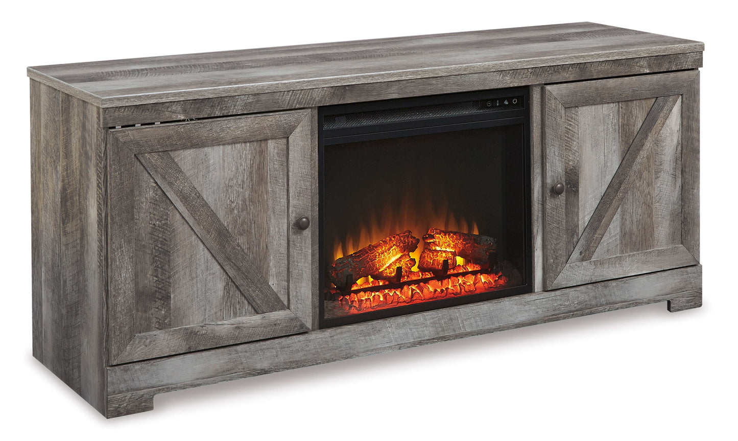 Wynnlow Gray 63" TV Stand w/Fireplace Option