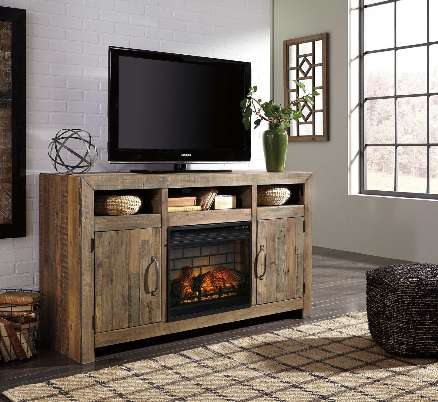 Sommerford Brown 62" TV Stand