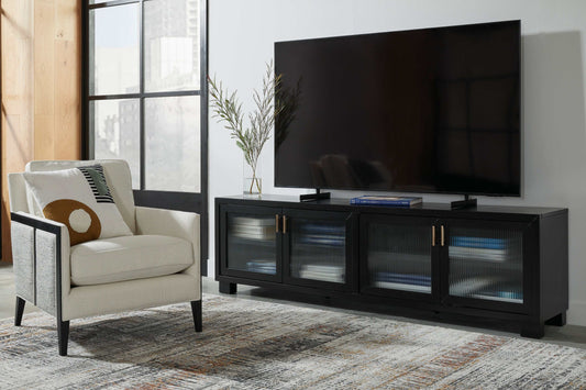 Winbardi Black 85" Extra Large TV Stand