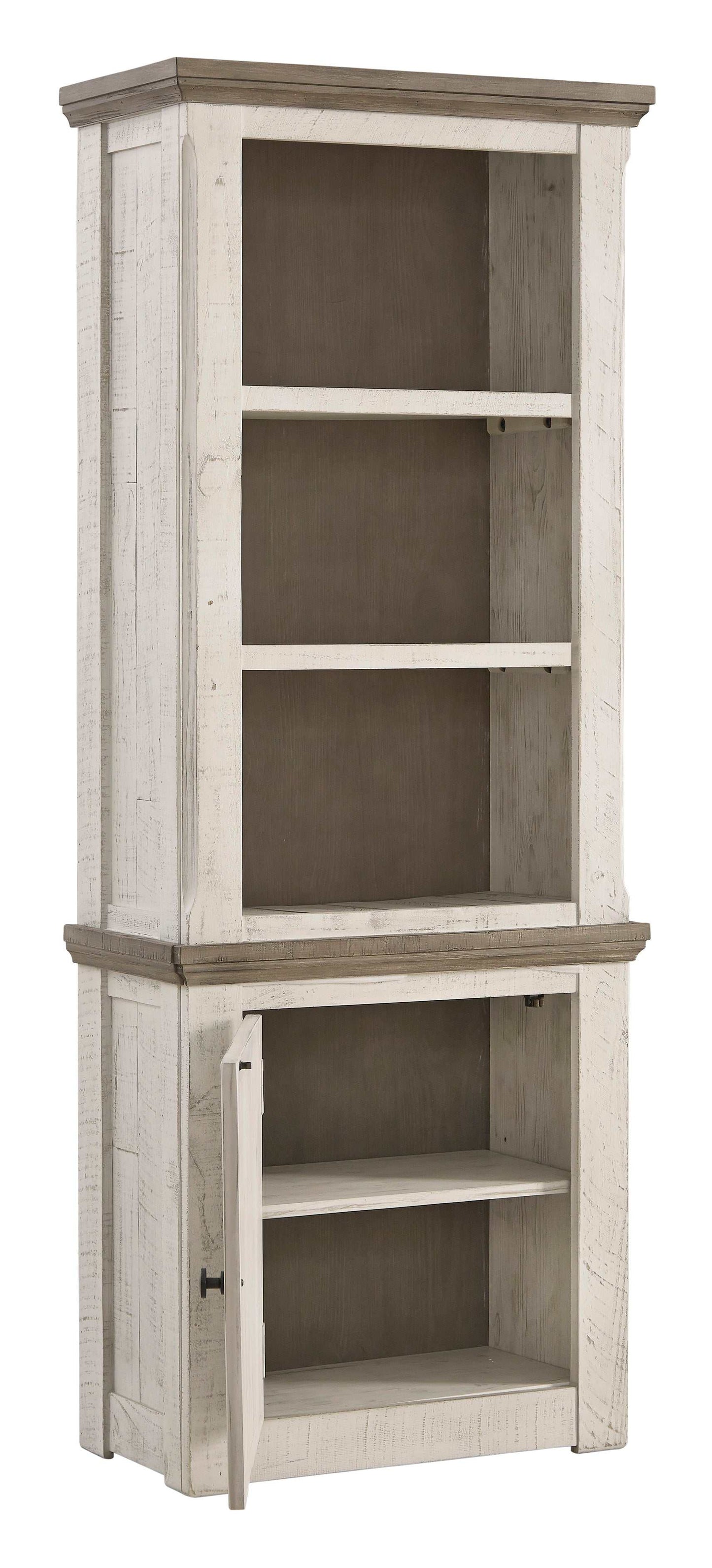 Havalance Weathered Gray & Vintage White Entertainment Center Units