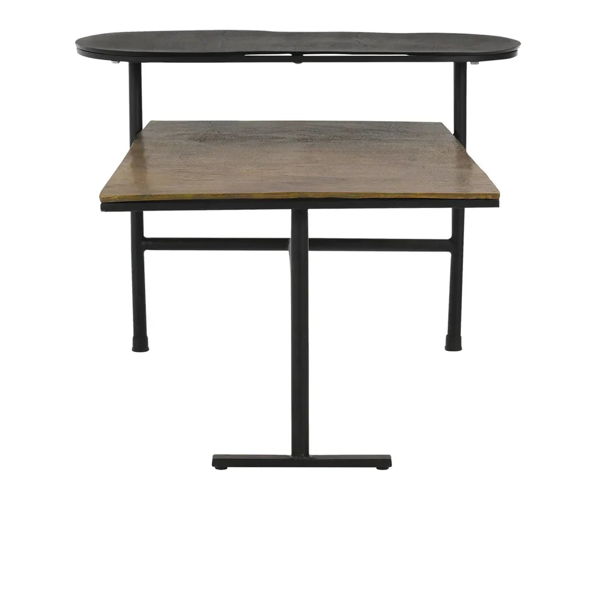 Wagner Brown/Black Coffee Table - Ornate Home