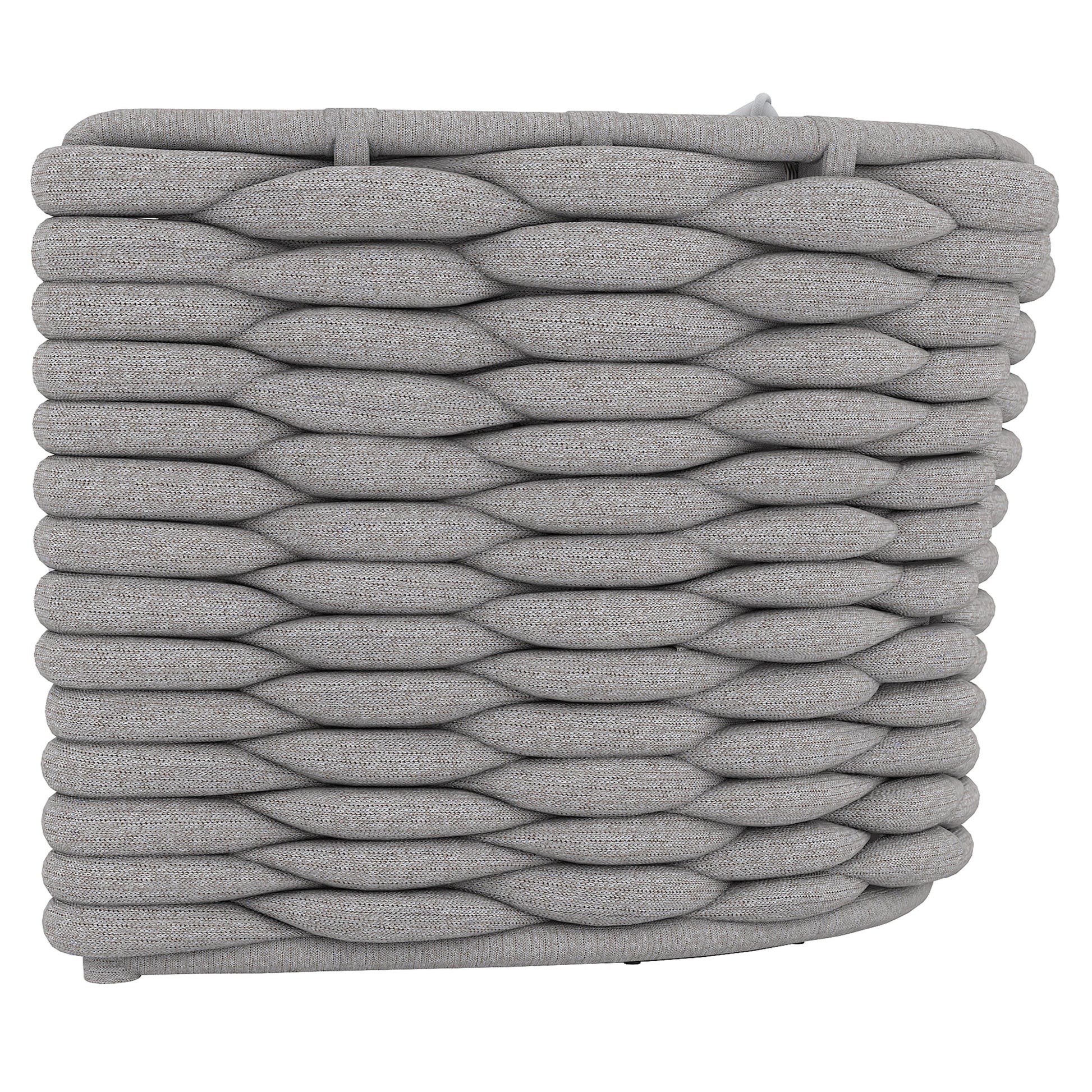 Wailea Nordic Grey/White/Cream Outdoor Swivel Chair - Ornate Home