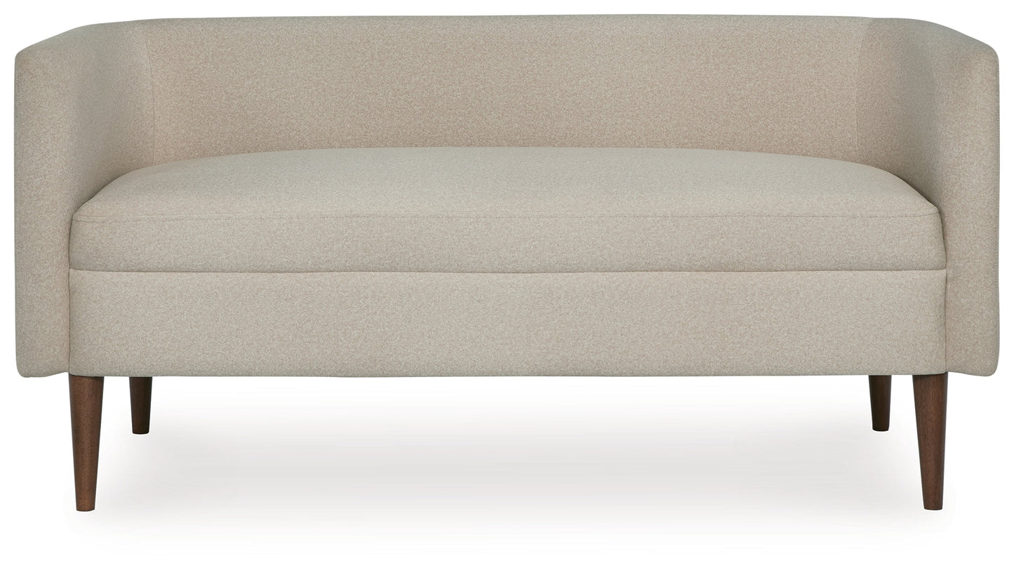 Wainner Beige Accent Bench- Viva Furn