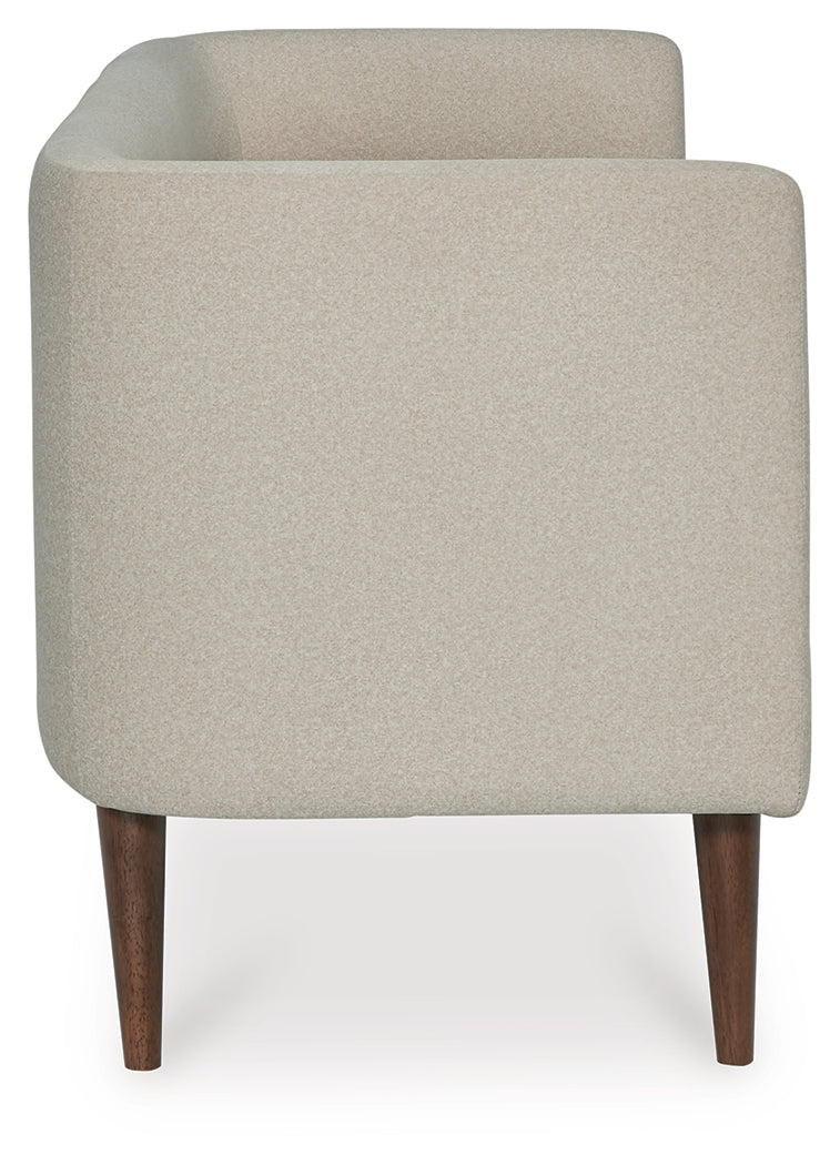 Wainner Beige Accent Bench- Viva Furn