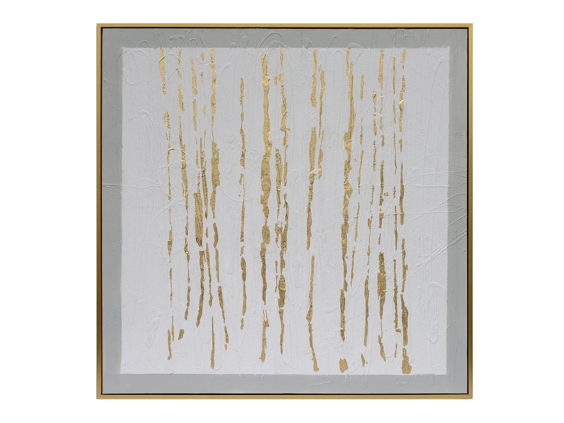 Wakefield White/Gold Canvas - Ornate Home