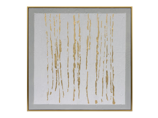 Wakefield White/Gold Canvas - Ornate Home