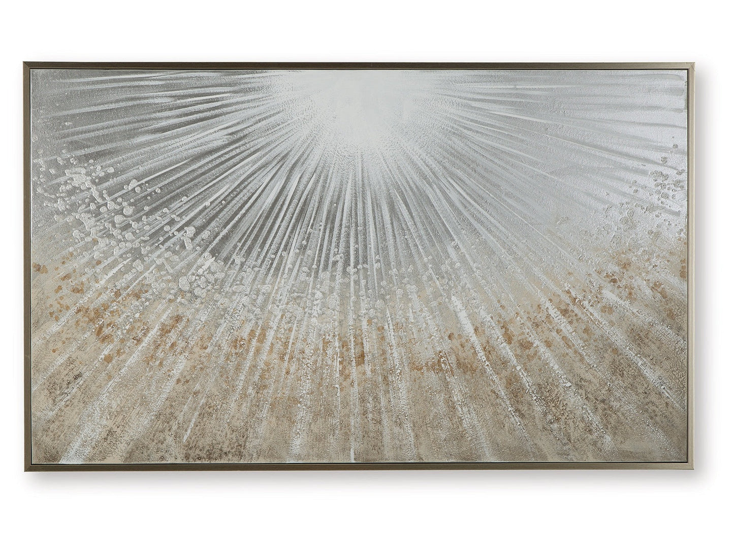 Waldard Gray/Taupe/White Wall Art- Viva Furn