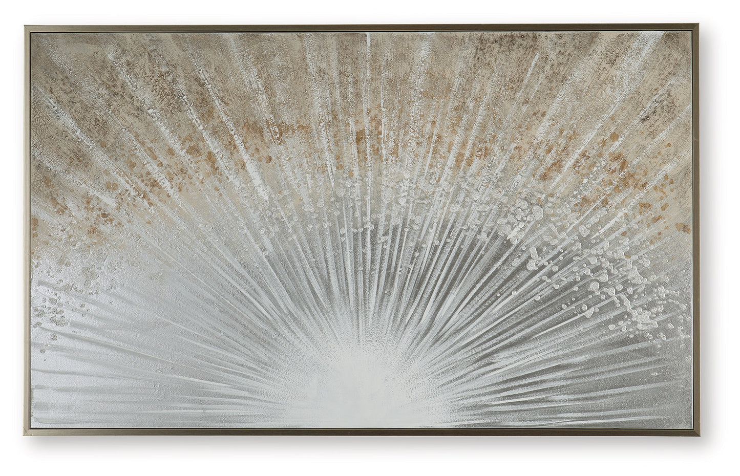 Waldard Gray/Taupe/White Wall Art- Viva Furn