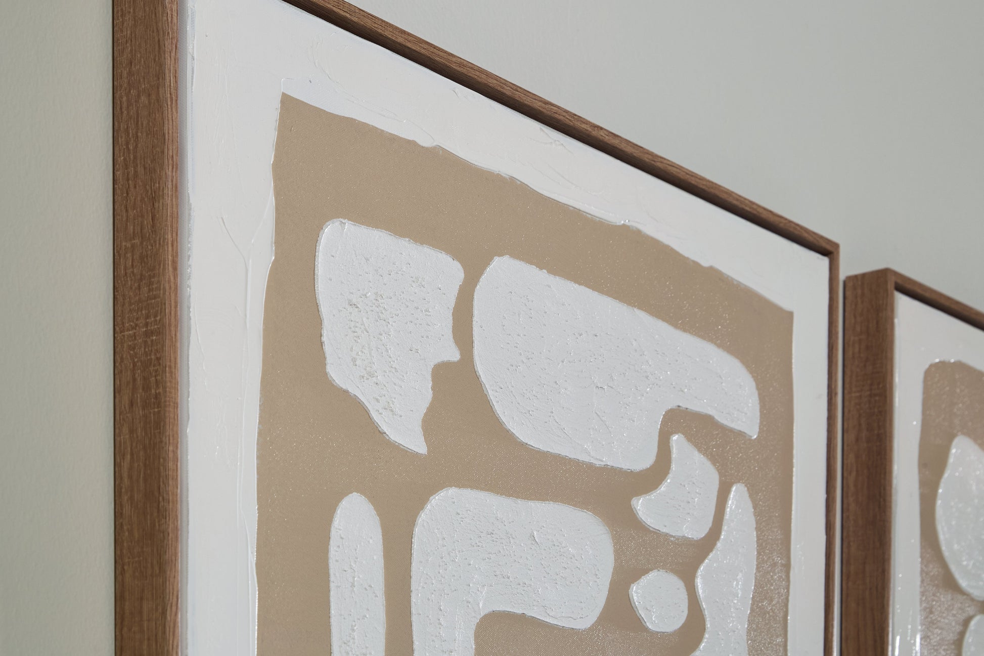 Waldett Beige/White Wall Art Set- Viva Furn