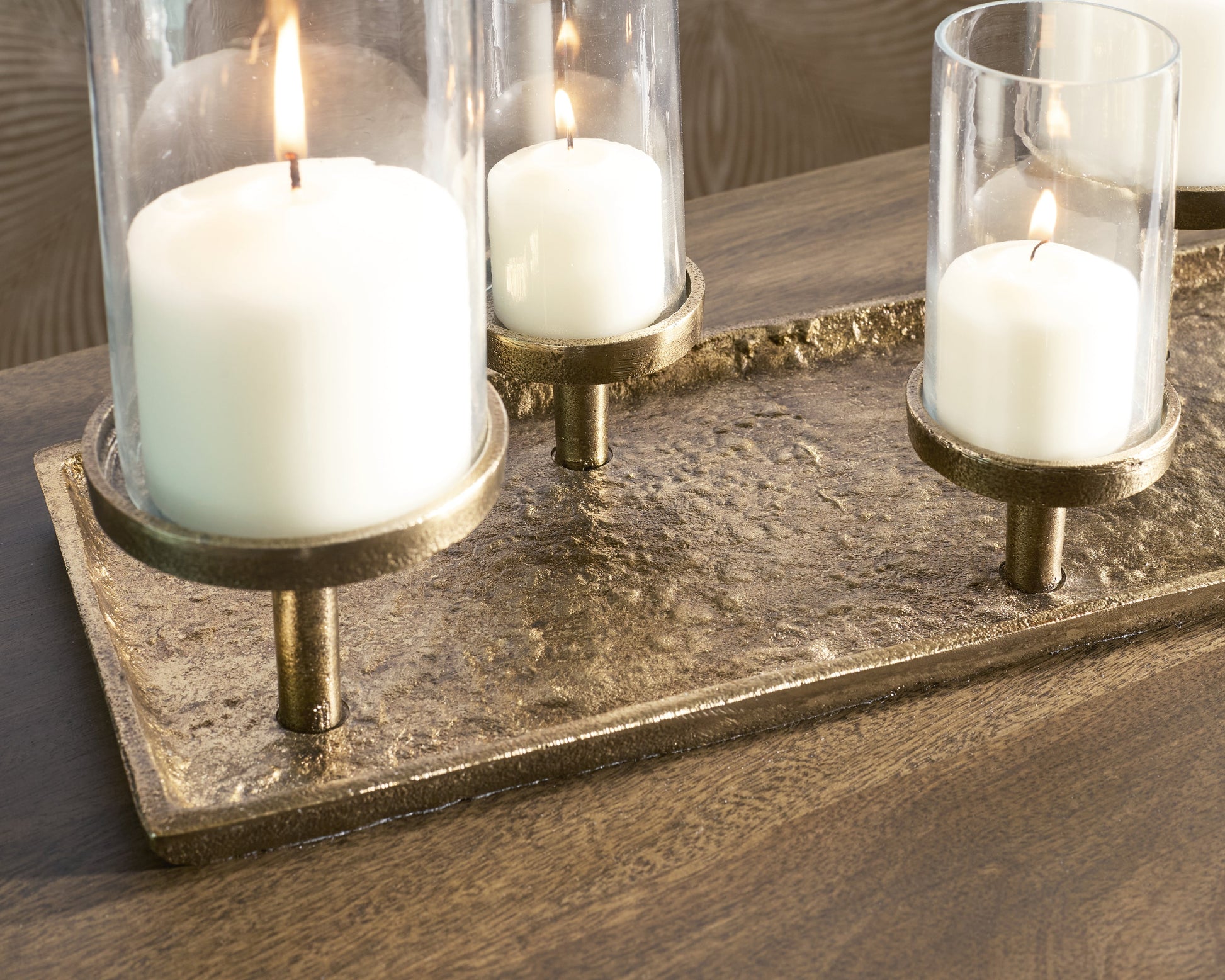 Wallmond Antique Brass Candle Holder- Viva Furn